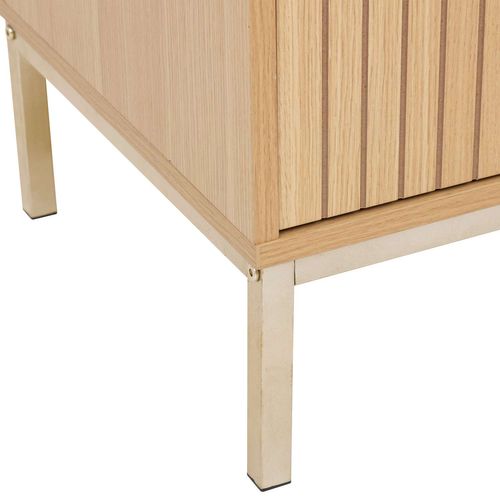 Meuble TV 2 Portes En Bois Tasso - Marron