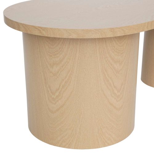 Duo De Tables Basses Gigognes Soleya - Beige