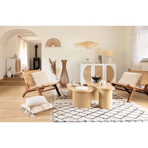 Duo De Tables Basses Gigognes Soleya - Beige