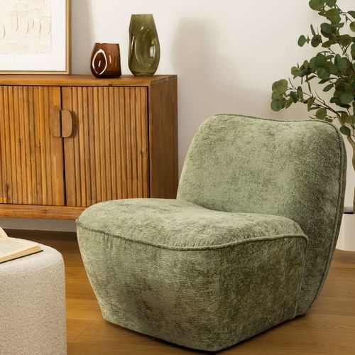 Fauteuil En Tissu Chenille Minari - Vert