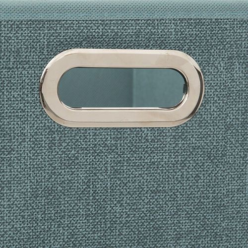 Lot De 6 Boîtes De Rangement En Tissu Mix 'n Modul - L.31 X L.31 X H.31 Cm - Bleu Chiné