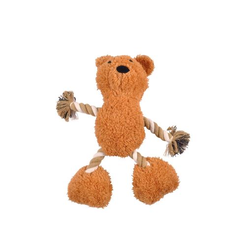 Peluche Ours En Corde Pour Chien - Marron