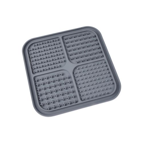 Tapis De Léchage Pour Chien Et Chat - Gris Anthracite