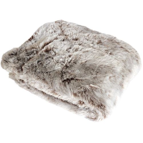 Plaid à Poils Doux Tinn - 130 X 160 Cm - Taupe