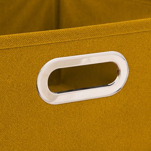 Boîte De Rangement En Tissu Mix 'n Modul - L.31 X L.31 X H.15 Cm - Moutarde