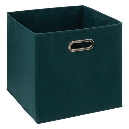 Boîte De Rangement En Tissu Mix 'n Modul - L.31 X L.31 X H.31 Cm - Bleu Pétrole