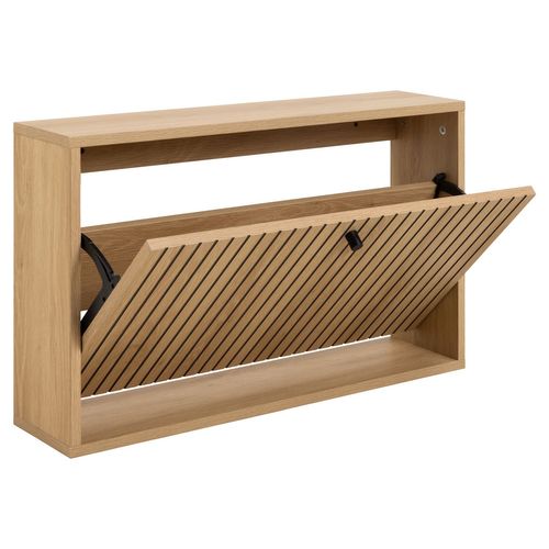 Meuble à Chaussures Effet Tasseaux Baïkal - Beige