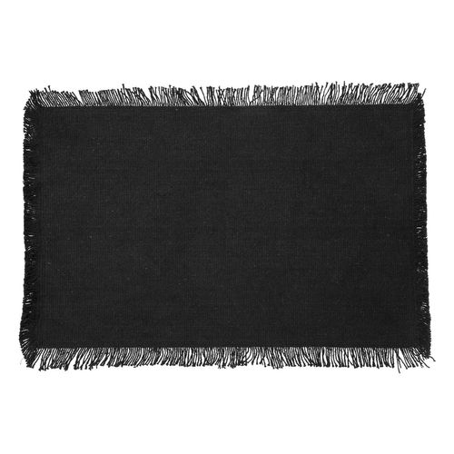 Set De Table En Coton Maha - 45 X 30 Cm - Noir