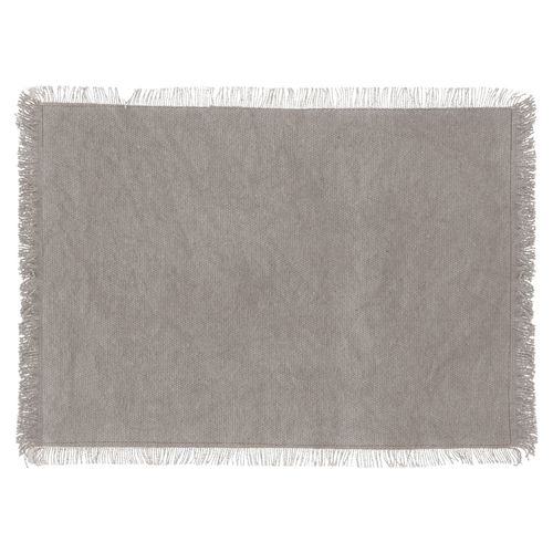 Set De Table En Coton Maha - 45 X 30 Cm - Gris