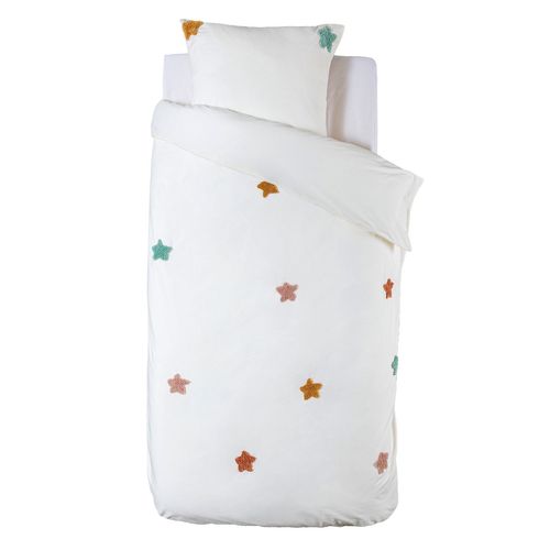 Parure De Lit Enfant Etoile En Coton Tufté - 140 X 200 Cm