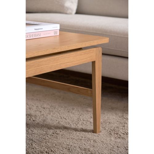Table Basse Rectangulaire En Chêne Aren - Marron