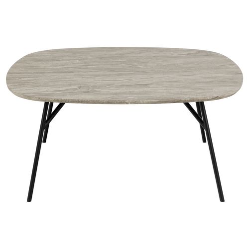 Table Basse En Bois Et Métal Haldor - Gris Brun