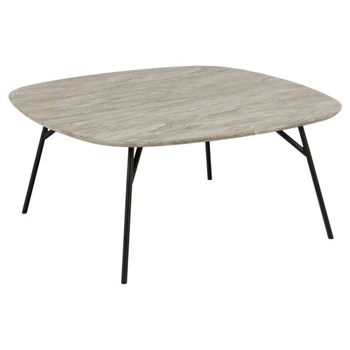 Table Basse En Bois Et Métal Haldor - Gris Brun