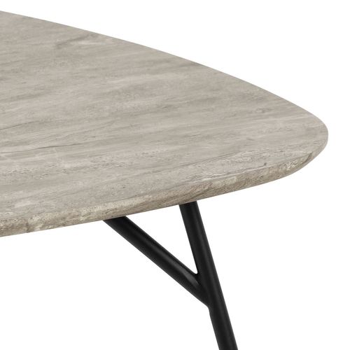 Table Basse En Bois Et Métal Haldor - Gris Brun