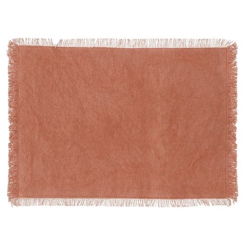 Set De Table En Coton Maha - 45 X 30 Cm - Terracotta