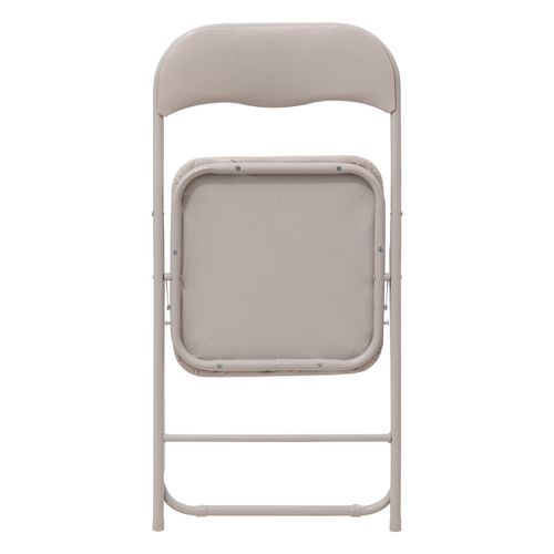 Lot De 6 Chaises Pliantes En Pvc - Beige