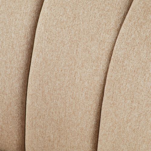 Fauteuil En Velours Et Pieds En Bois Naova - Beige