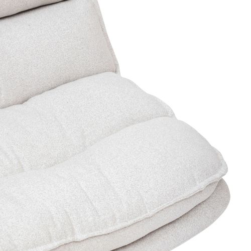 Fauteuil Pivotant En Tissu Et Pieds Métal Harper - Lin