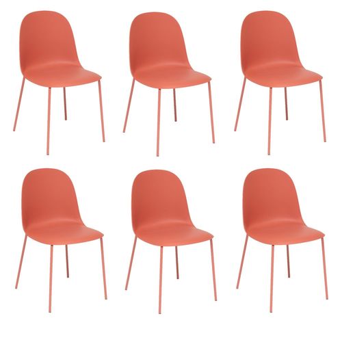Lot De 6 Chaises Asan - Terracotta