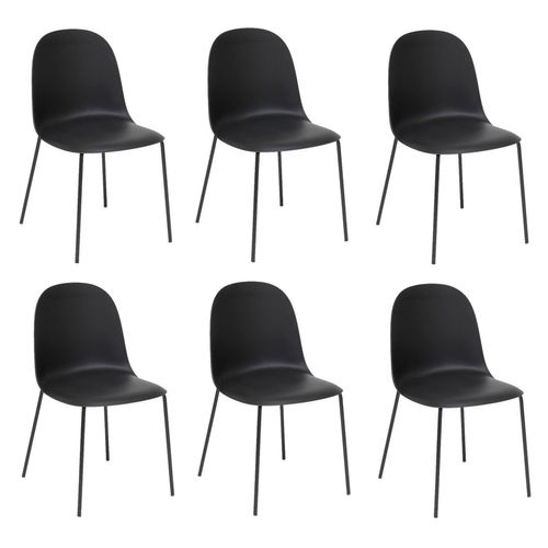 Lot De 6 Chaises Asan - Noir