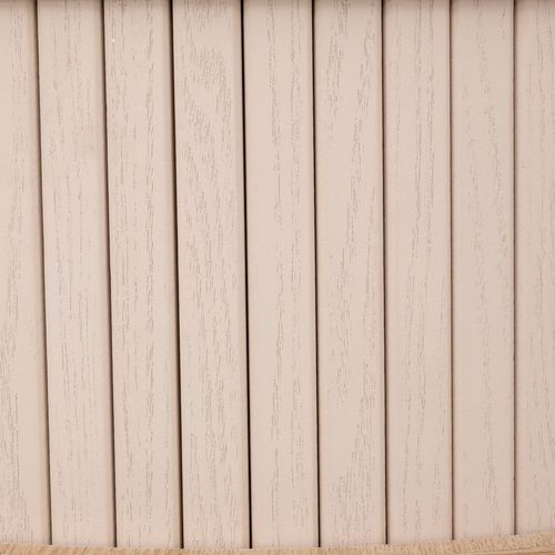 Table Basse Ronde 2 Portes En Bois Nyos - Beige