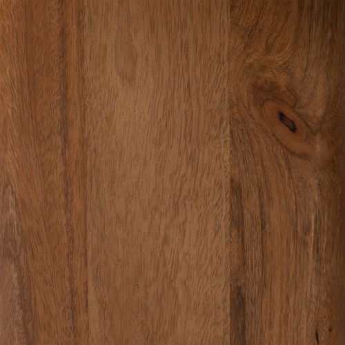 Table Basse Ronde En Marbre Et Bois Massif Nanda - Blanc