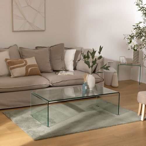 Table Basse Rectangulaire En Verre Lenia - Transparent
