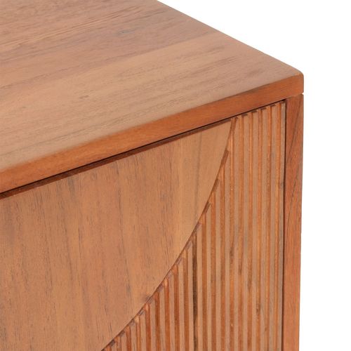 Buffet 3 Portes En Bois Massif Nanda - Marron