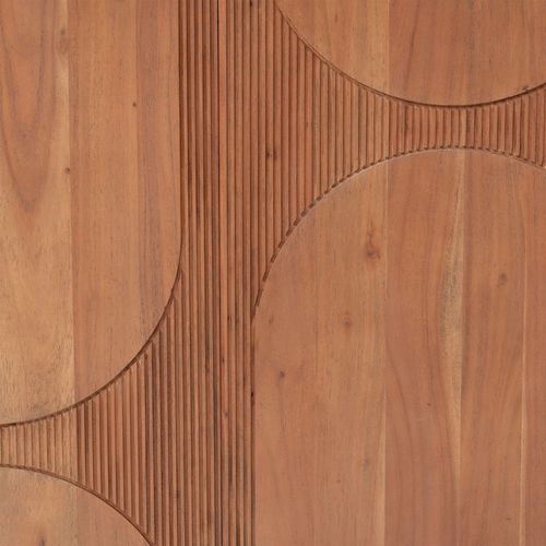 Buffet 3 Portes En Bois Massif Nanda - Marron