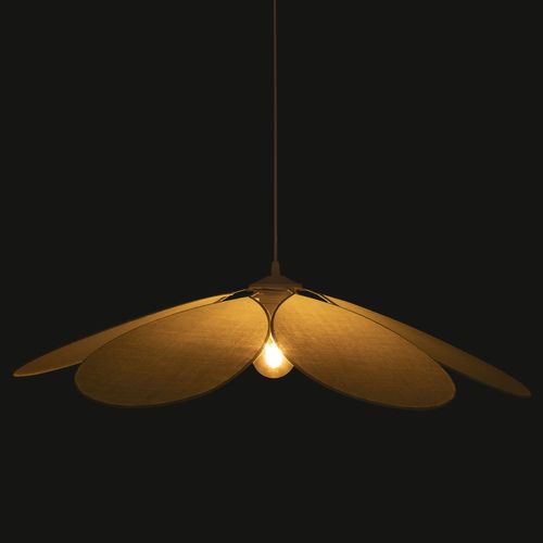 Suspension En Lin Fleur - Diam 72 Cm - Vert