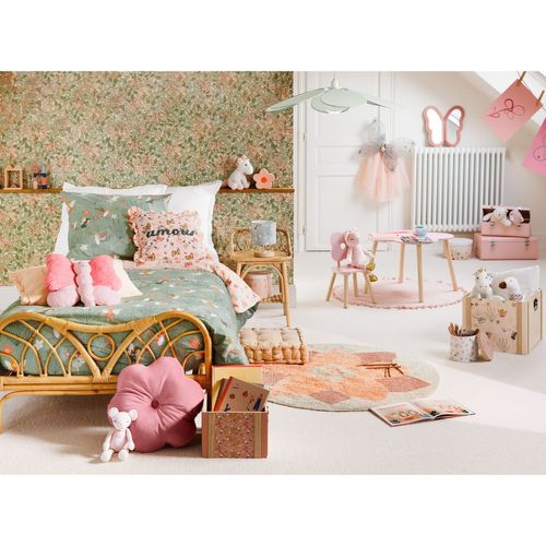 Suspension En Lin Fleur - Diam 72 Cm - Vert