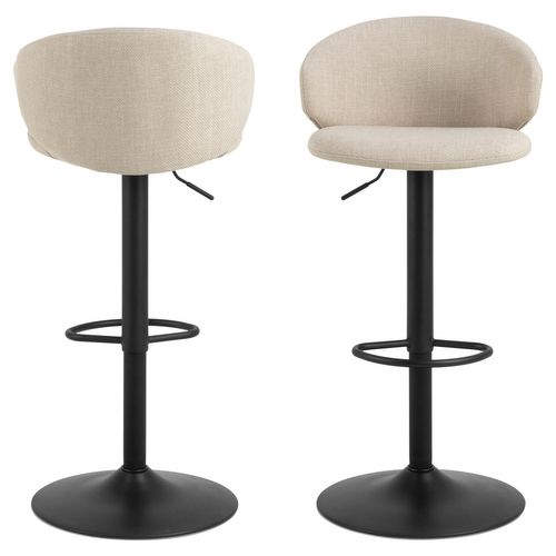 Lot De 2 Tabourets De Bar Zanzibar - Beige