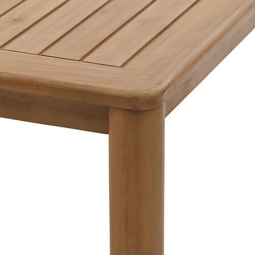 Table De Jardin Fixe Rectangulaire En Bois Deona - Marron