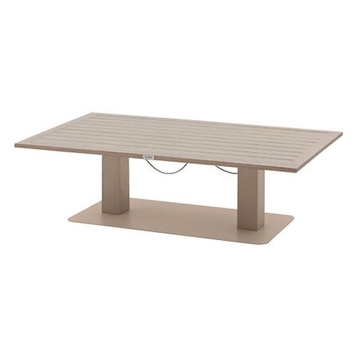 Table De Jardin Relevable Rectangulaire En Aluminium Salimia - Argile Et Lin