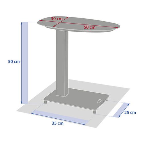 Table De Jardin D'appoint En Aluminium Venuzia - Graphite