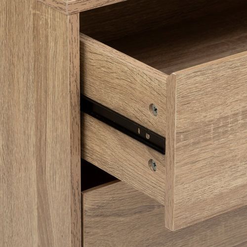 Dressing 3 Tiroirs Avec Penderie - Beige