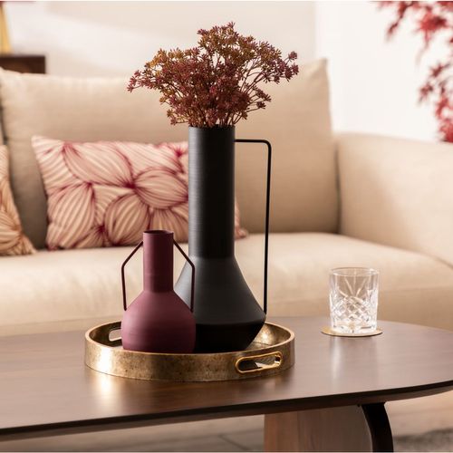 Vase En Métal Arthur - H. 34,5 Cm - Noir