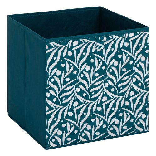Lot De 2 Boites De Rangement Olivia - L. 31 X L.31 X H. 31 Cm - Bleu