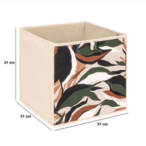 Lot De 6 Boites De Rangement Lauria - L. 31 X L.31 X H. 31 Cm - Beige