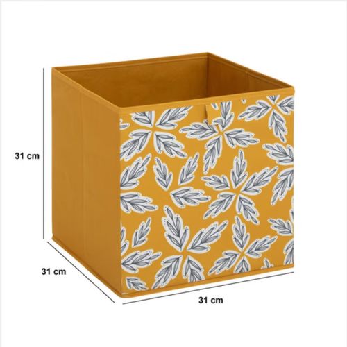 Lot De 6 Boites De Rangement Folia - L. 31 X L.31 X H. 31 Cm - Jaune