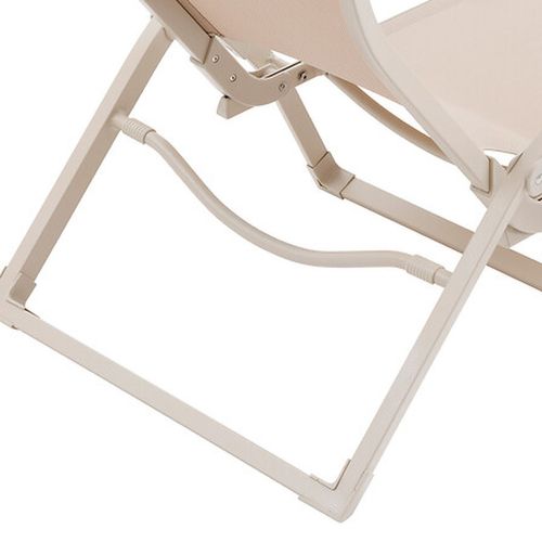 Lot De 4 Chaises Pliantes En Aluminium Et Texaline Essentia - Lin Et Vert Laurier