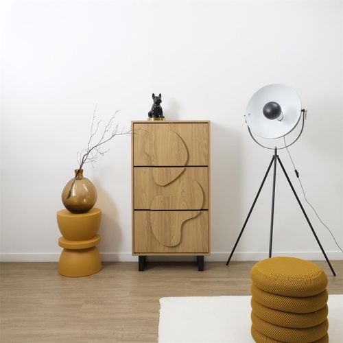 Meuble à Chaussure 3 Portes Calypso - Beige