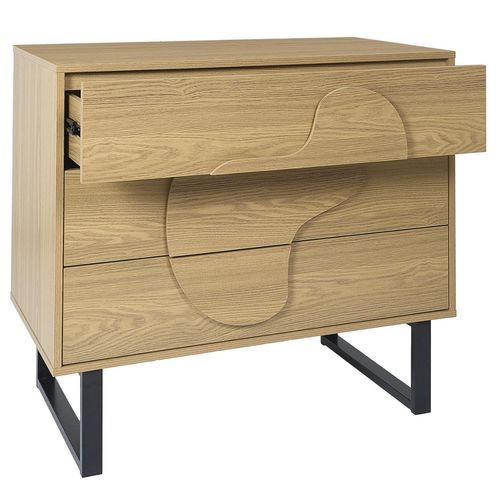 Commode 3 Tiroirs Calypso - Beige