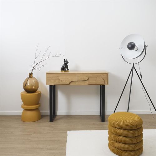 Console 2 Tiroirs Calypso - Beige