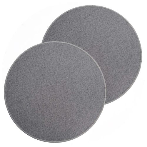 Lot De 2 Sets De Table Tissés Antidérapants - Gris