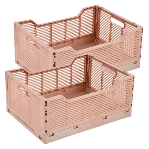Lot De 2 Cagettes Pliables Foldy - Taille L - Rose