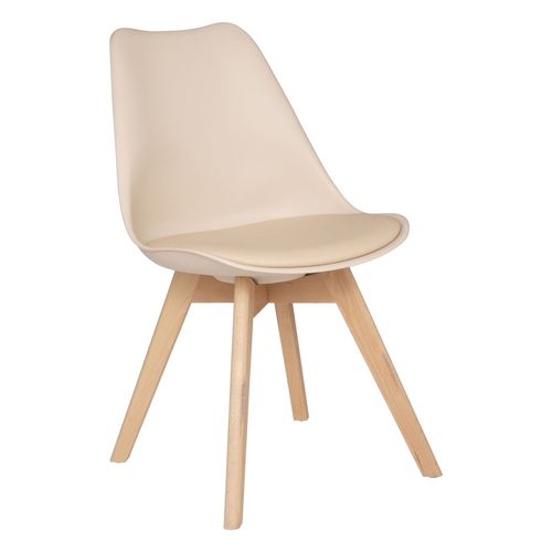 Lot De 4 Chaises Design Scandinave Baya - Beige