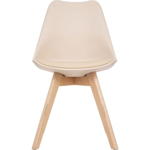 Lot De 4 Chaises Design Scandinave Baya - Beige