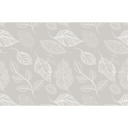 Lot De 6 Sets De Table Motifs Feuillage Romie - 28 X 43 Cm - Beige Et Blanc