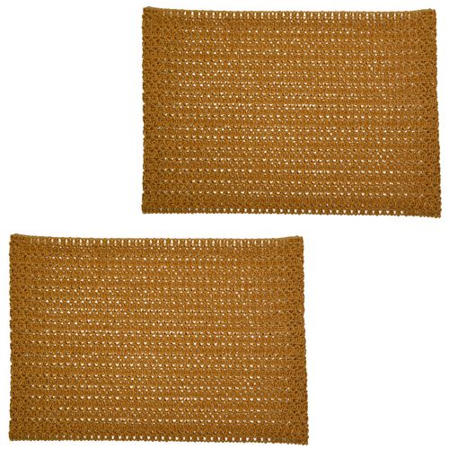 Lot De 2 Sets De Tables Rectangles En Jute Torsa - 31 X 45 Cm - Marron